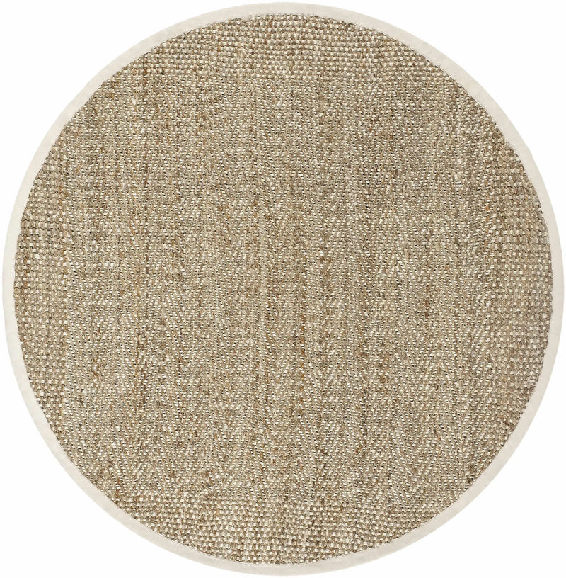 Dinah Natural Textured Jute Rug by Boutique Rugs