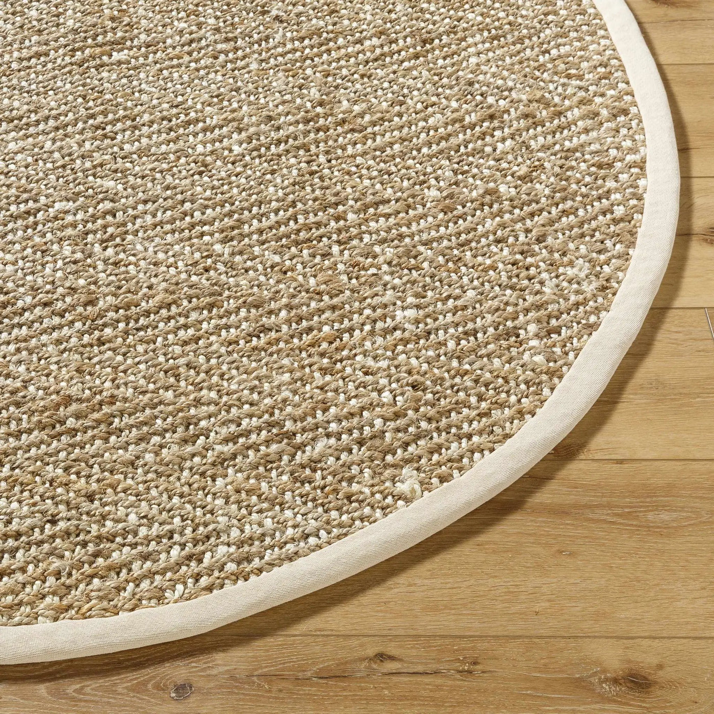 Dinah Natural Textured Jute Rug by Boutique Rugs