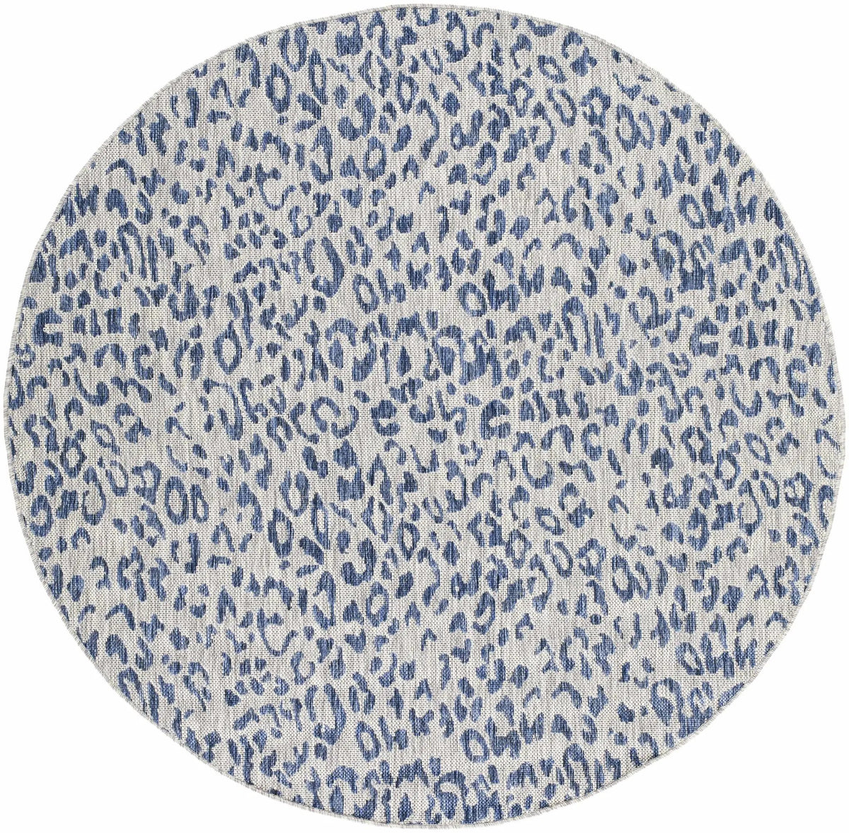 Skipsea Blue Leopard Performance Outdoor Rug, photo 13 of 20
