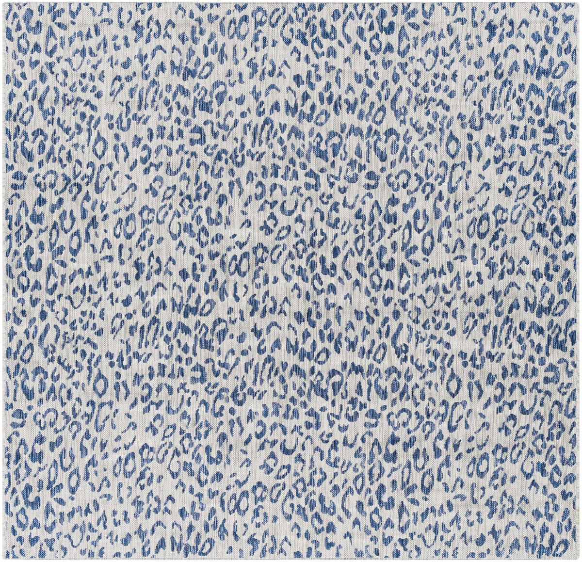 Skipsea Blue Leopard Performance Outdoor Rug, photo 11 of 20
