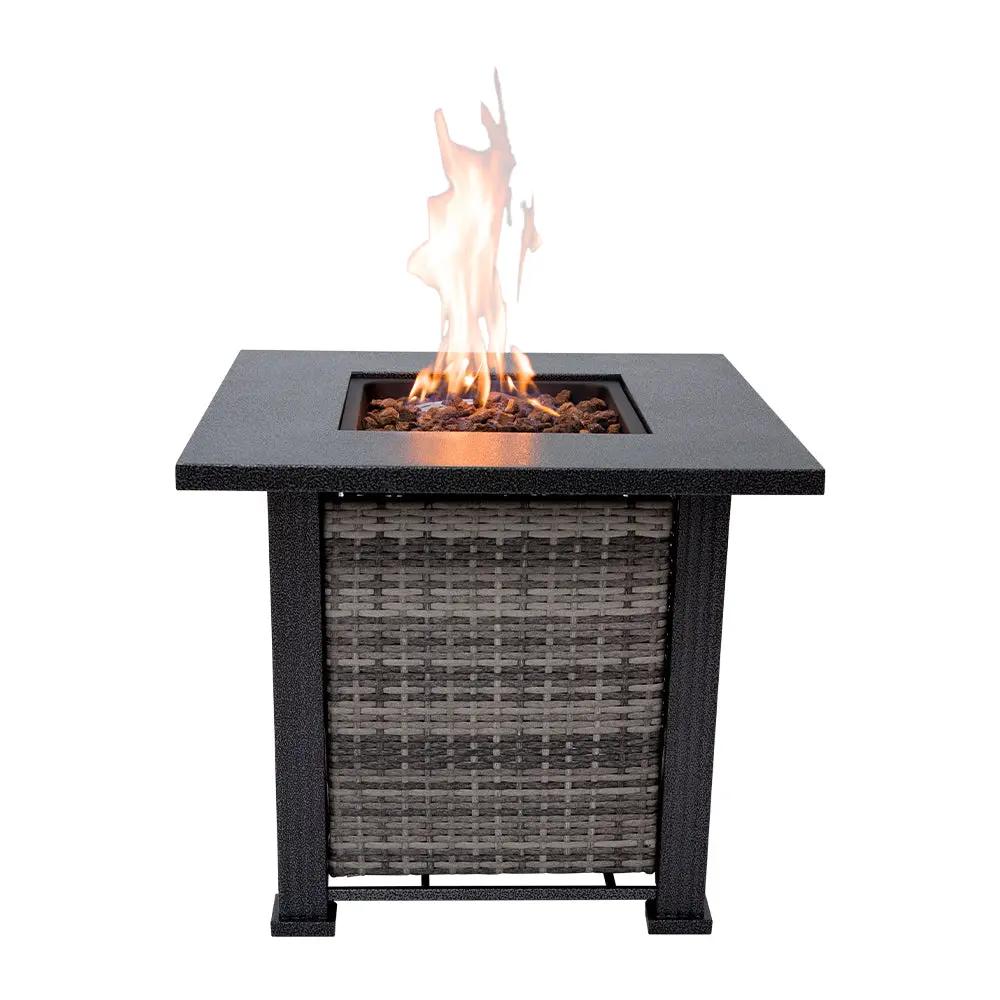 Outdoor Metal Fire Pit Table 50,000 BTUs - Propane Fuel Type by EnvelorHome
