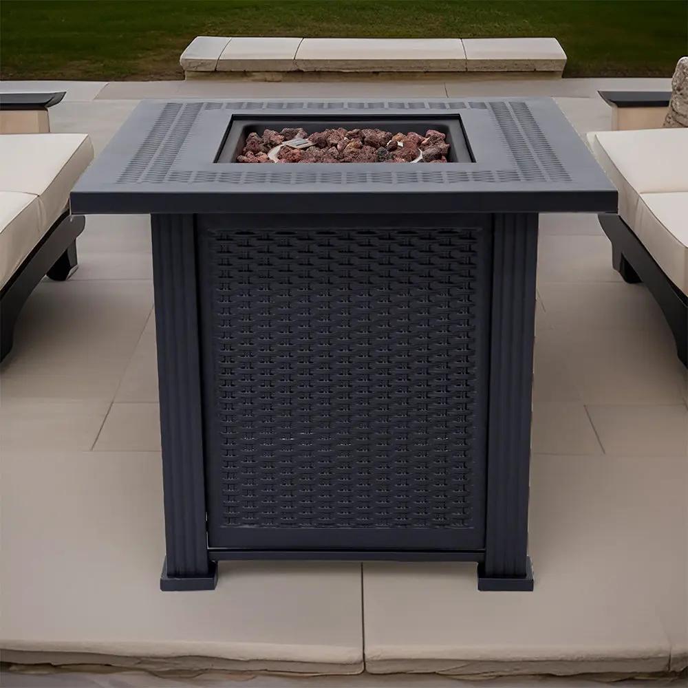 Outdoor Metal Fire Pit Table 50,000 BTUs - Propane Fuel Type by EnvelorHome