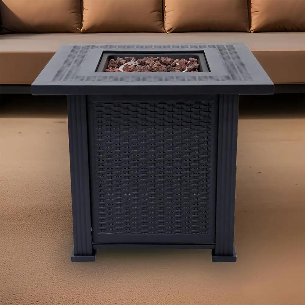 Outdoor Metal Fire Pit Table 50,000 BTUs - Propane Fuel Type by EnvelorHome