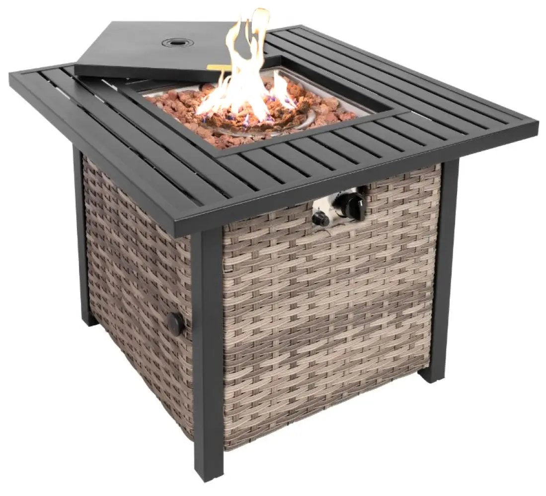 Outdoor Metal Fire Pit Table 50,000 BTUs - Propane Fuel Type by EnvelorHome