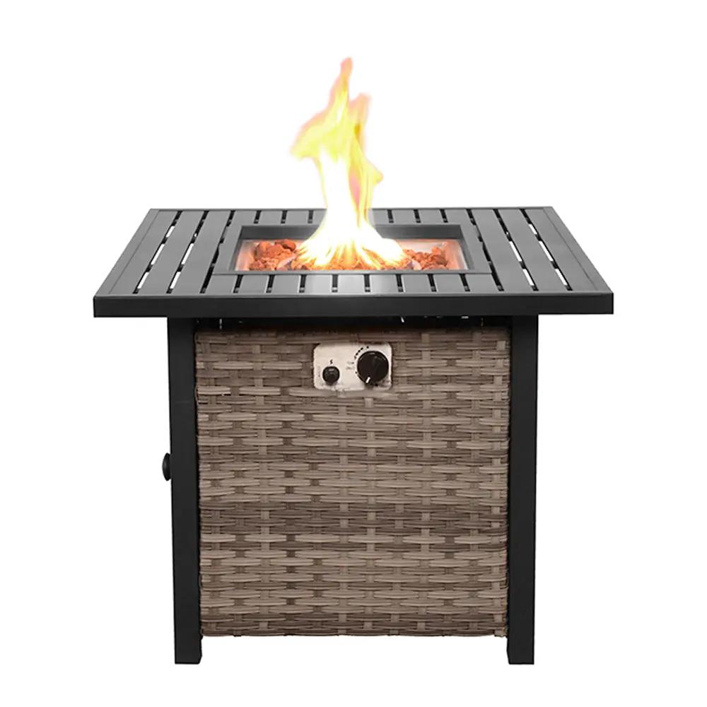 Outdoor Metal Fire Pit Table 50,000 BTUs - Propane Fuel Type by EnvelorHome