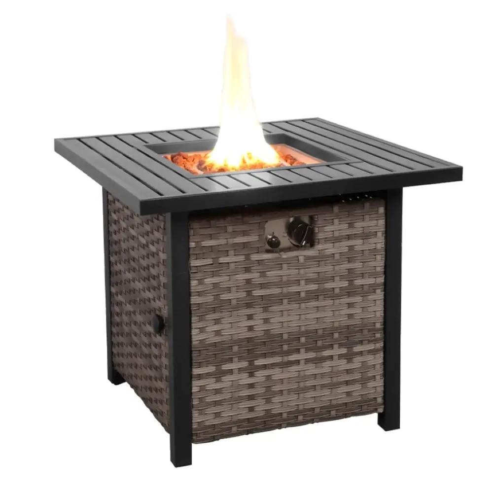 Outdoor Metal Fire Pit Table 50,000 BTUs - Propane Fuel Type by EnvelorHome