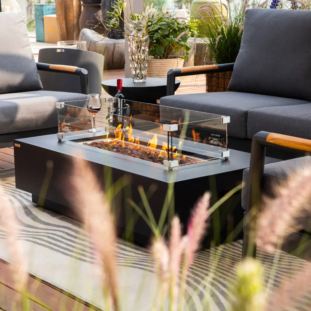 Propane Fire Pit Table Outdoor 50,000 BTU Firepits for Outside CSA Certified by EnvelorHome