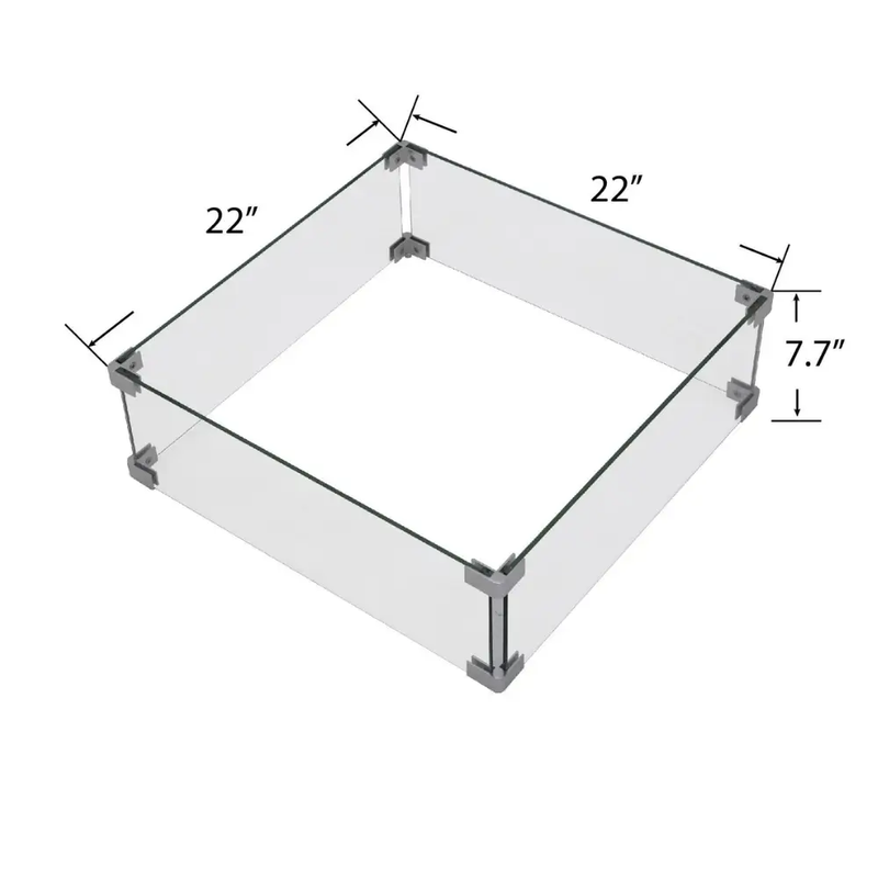 Propane Fire Pit Table Outdoor 50,000 BTU Firepits for Outside CSA Certified by EnvelorHome
