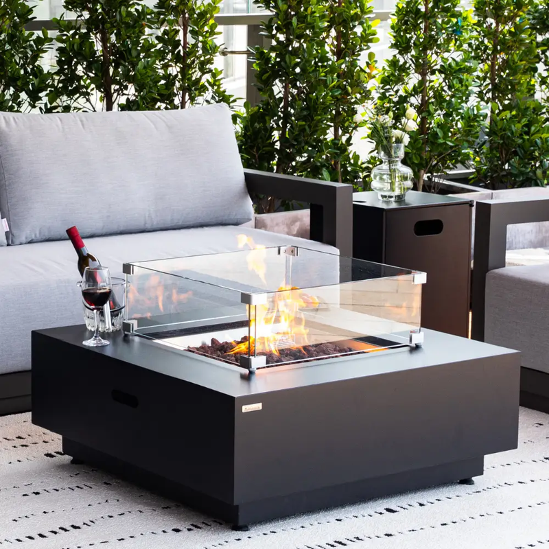 Propane Fire Pit Table Outdoor 50,000 BTU Firepits for Outside CSA Certified by EnvelorHome