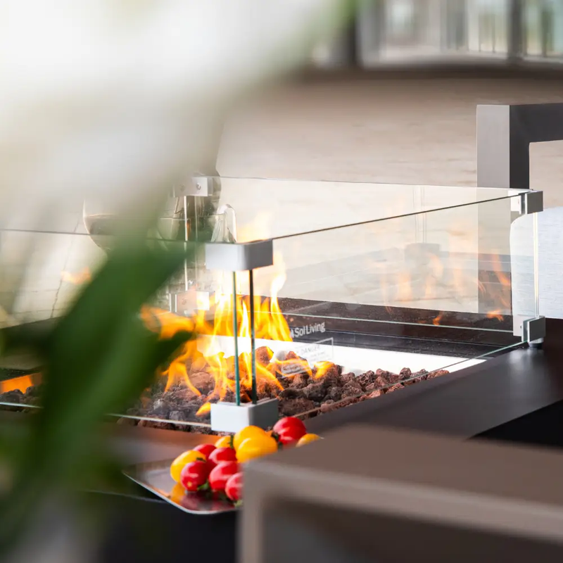 Propane Fire Pit Table Outdoor 50,000 BTU Firepits for Outside CSA Certified by EnvelorHome