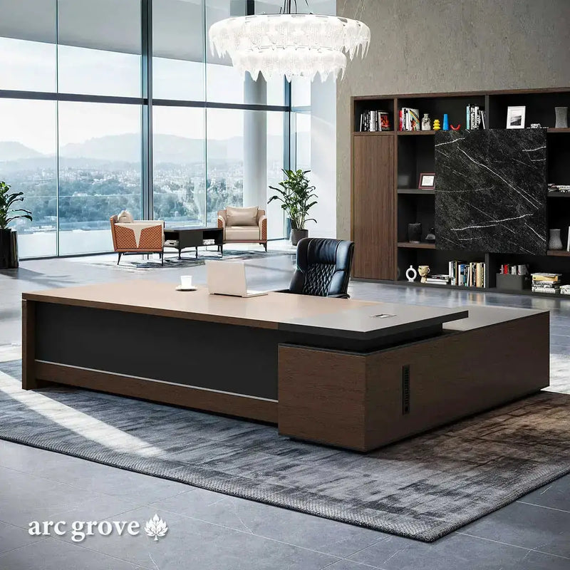 Hershey · Modern L-Shaped Executive Desk by Arc Grove