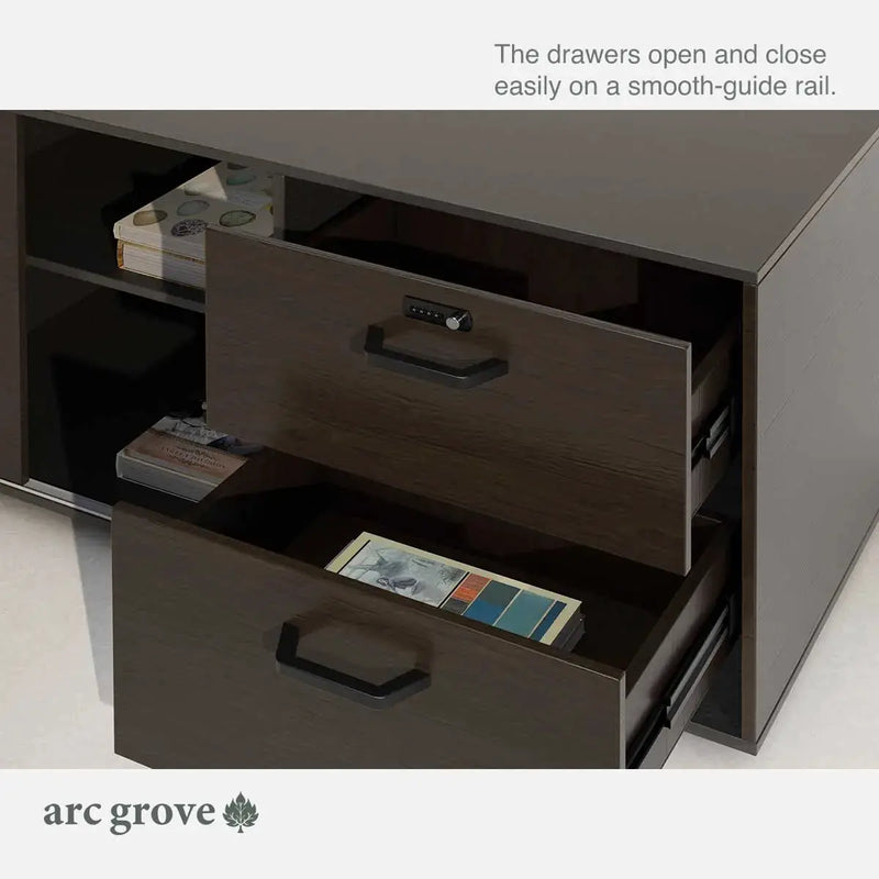 Hershey · Modern L-Shaped Executive Desk by Arc Grove