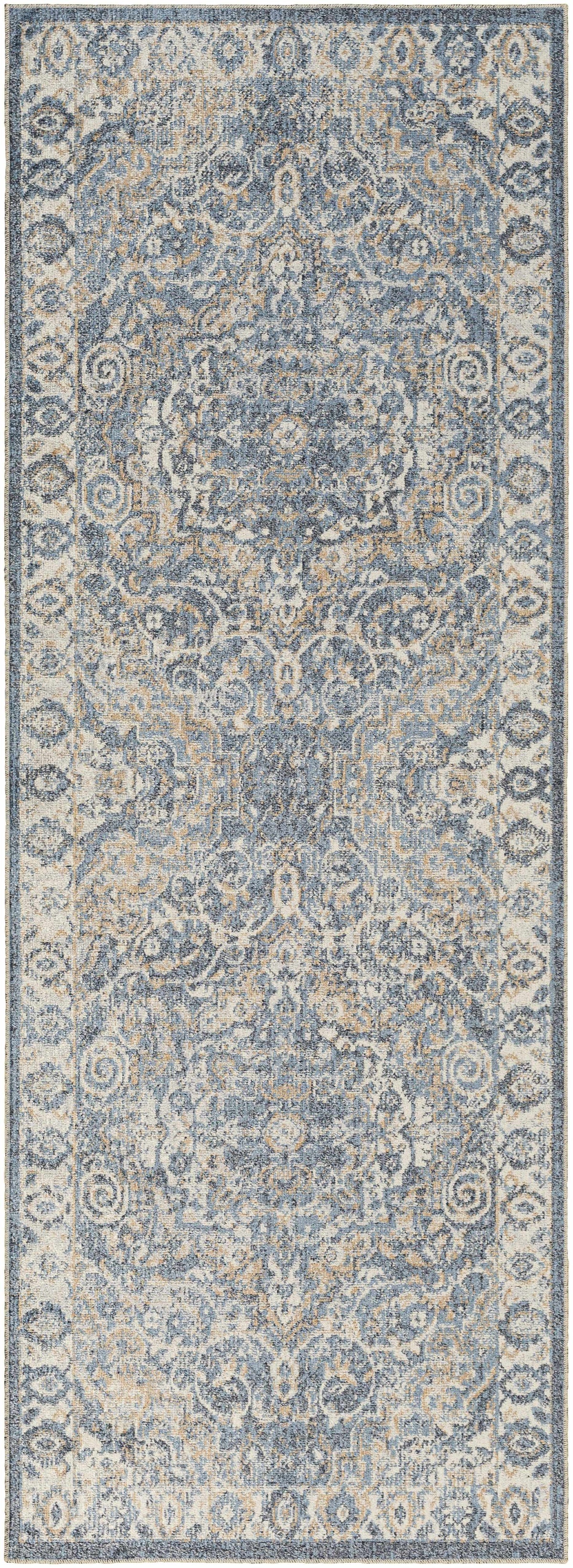 Aurum Blue Washable Area Rug, photo 18 of 19