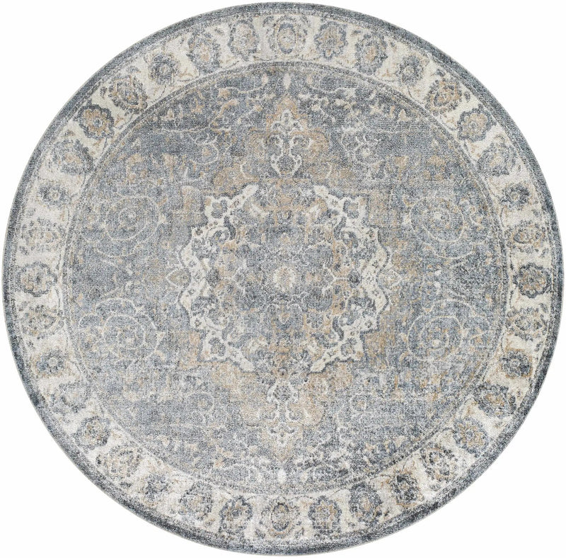 Aurum Blue Washable Area Rug by Boutique Rugs