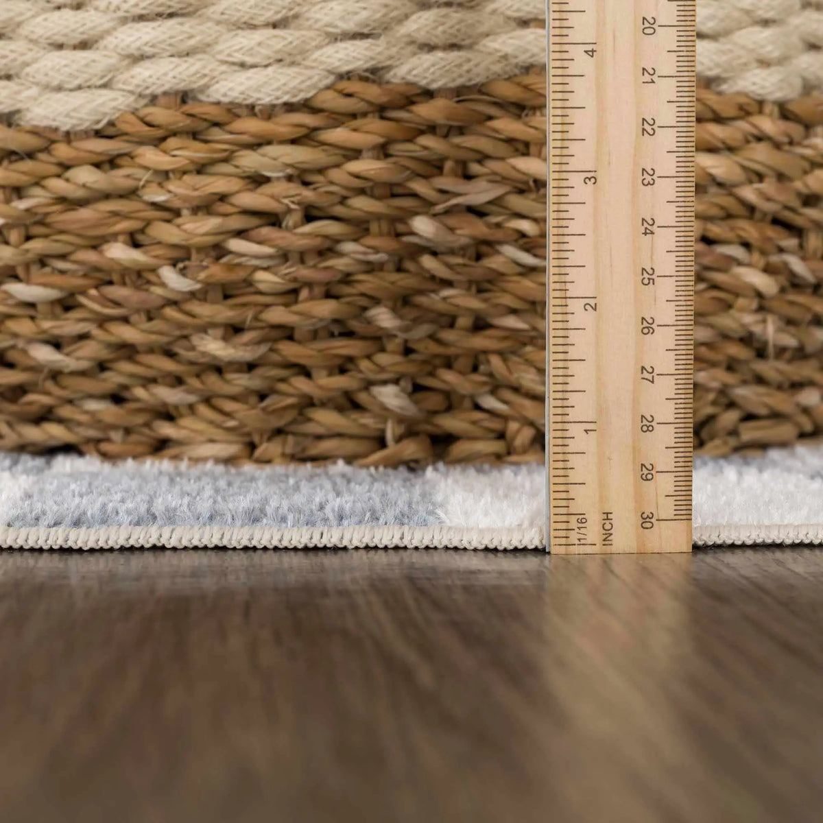 Brone Blue Checkered Washable Rug, photo 25 of 25