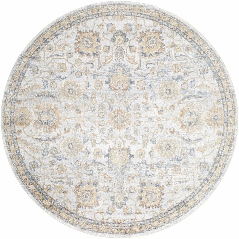 Dion Washable Floral Rug - Clearance by Boutique Rugs