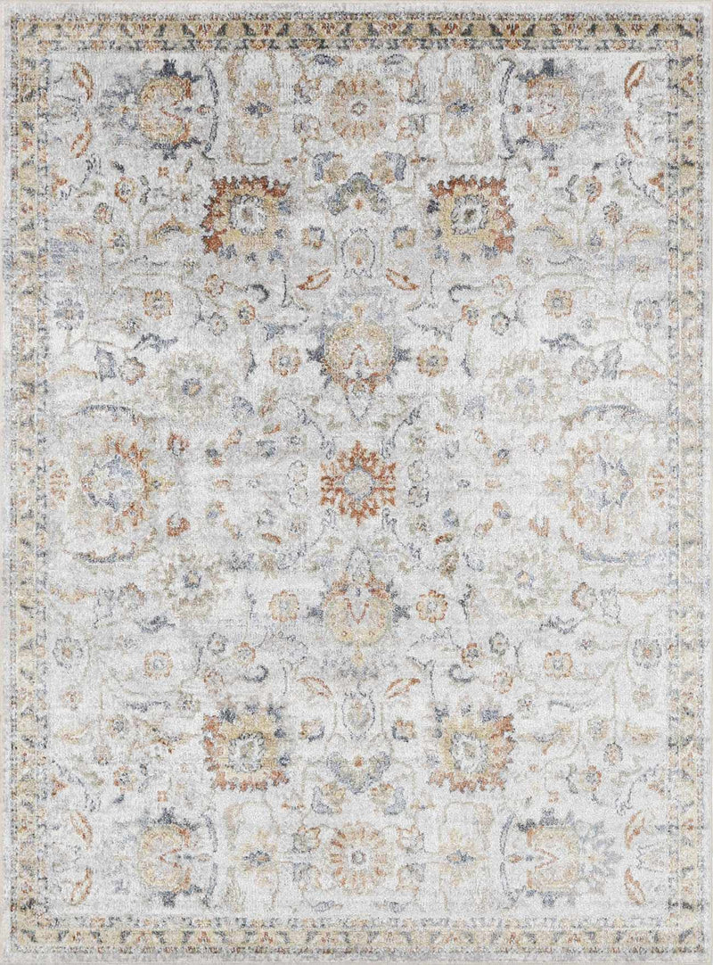 Dion Washable Floral Rug - Clearance by Boutique Rugs