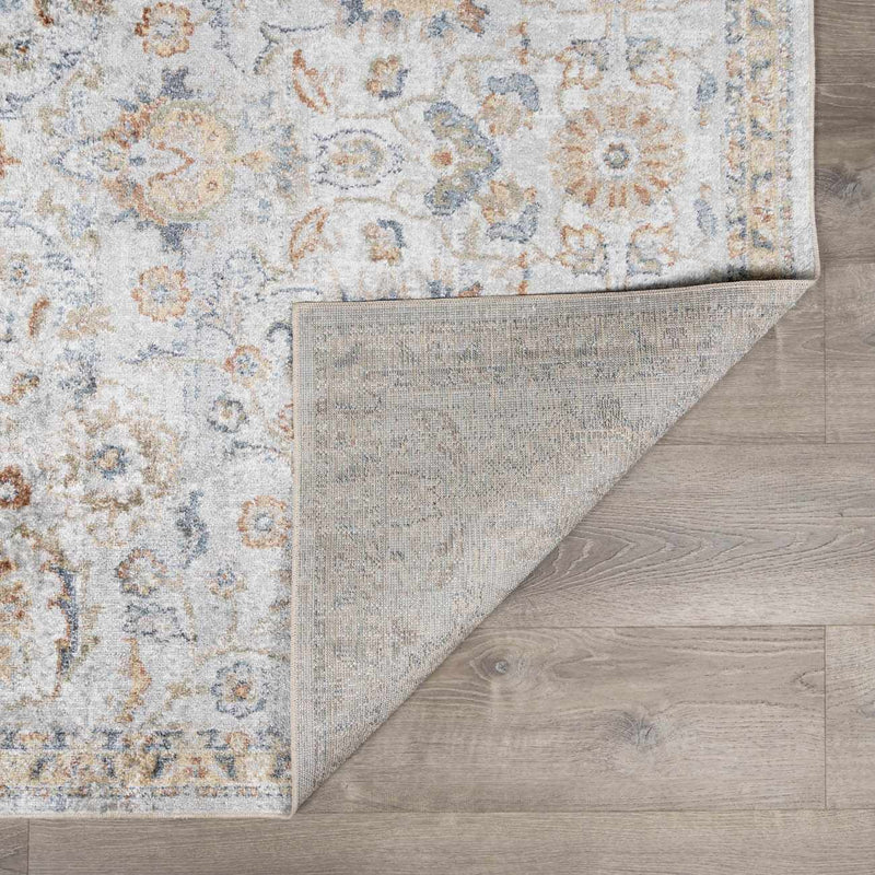 Dion Washable Floral Rug - Clearance by Boutique Rugs