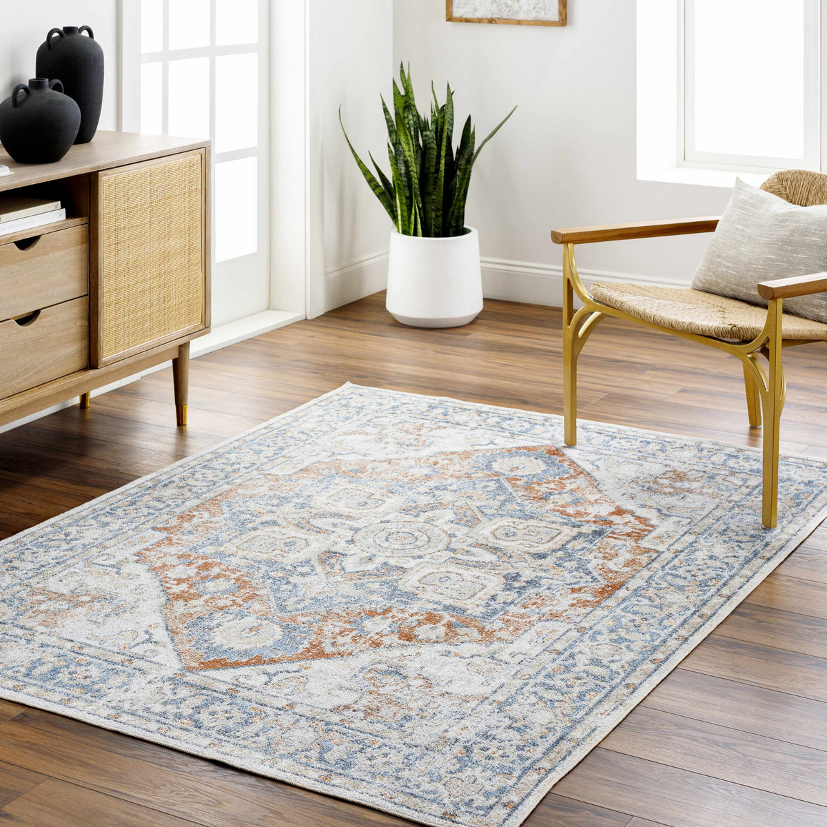 Erna Washable Area Rug - Clearance, installed in a room 2