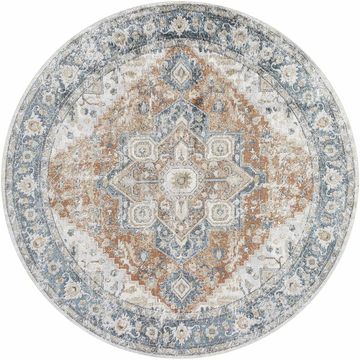 Ezri Rust Washable Area Rug, photo 4 of 7