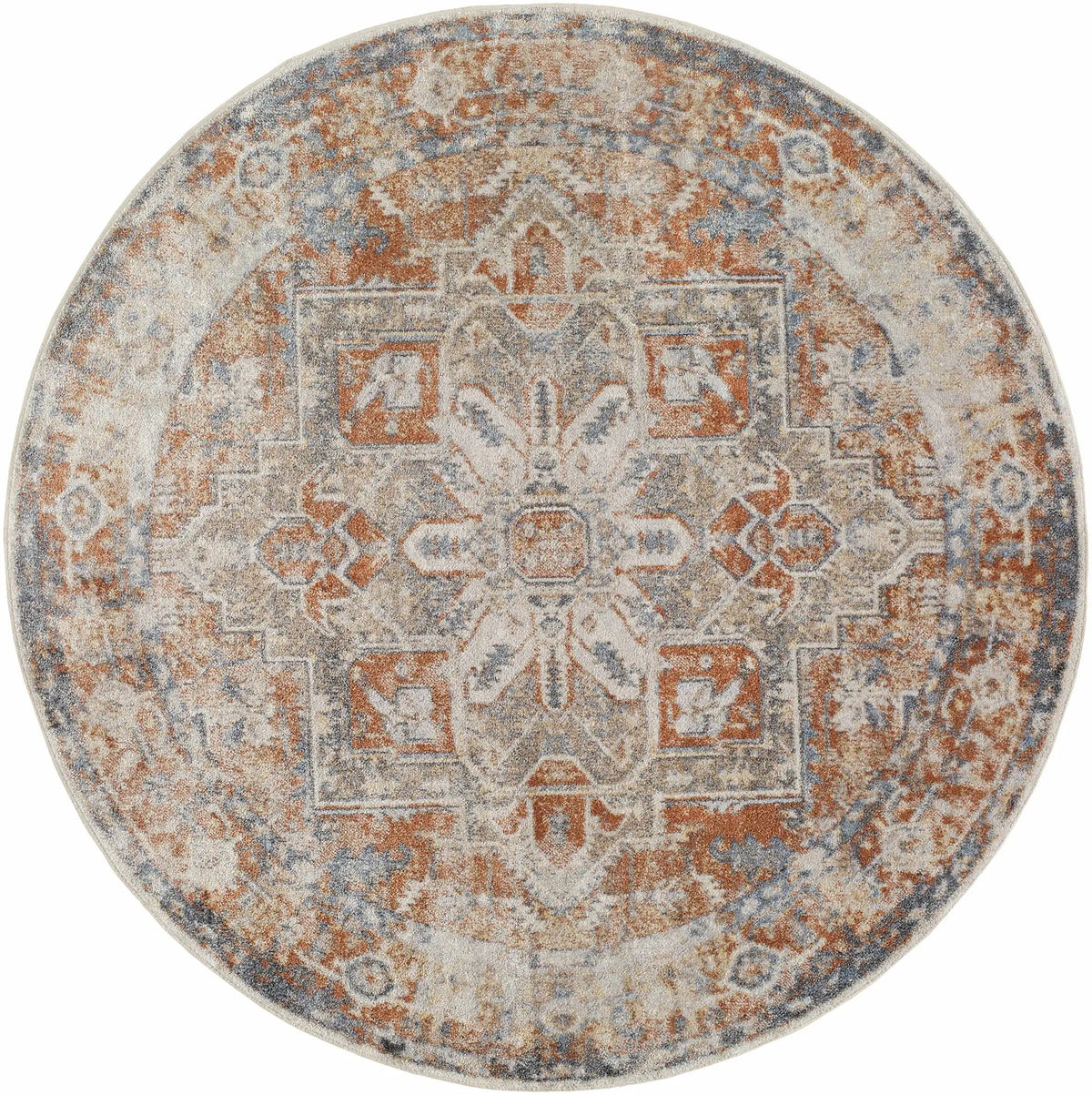 Rust Hera Washable Area Rug - Clearance, photo 7 of 22
