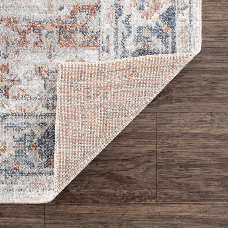 Neta Red & Blue Flat Pile Washable Rug - Clearance by Boutique Rugs