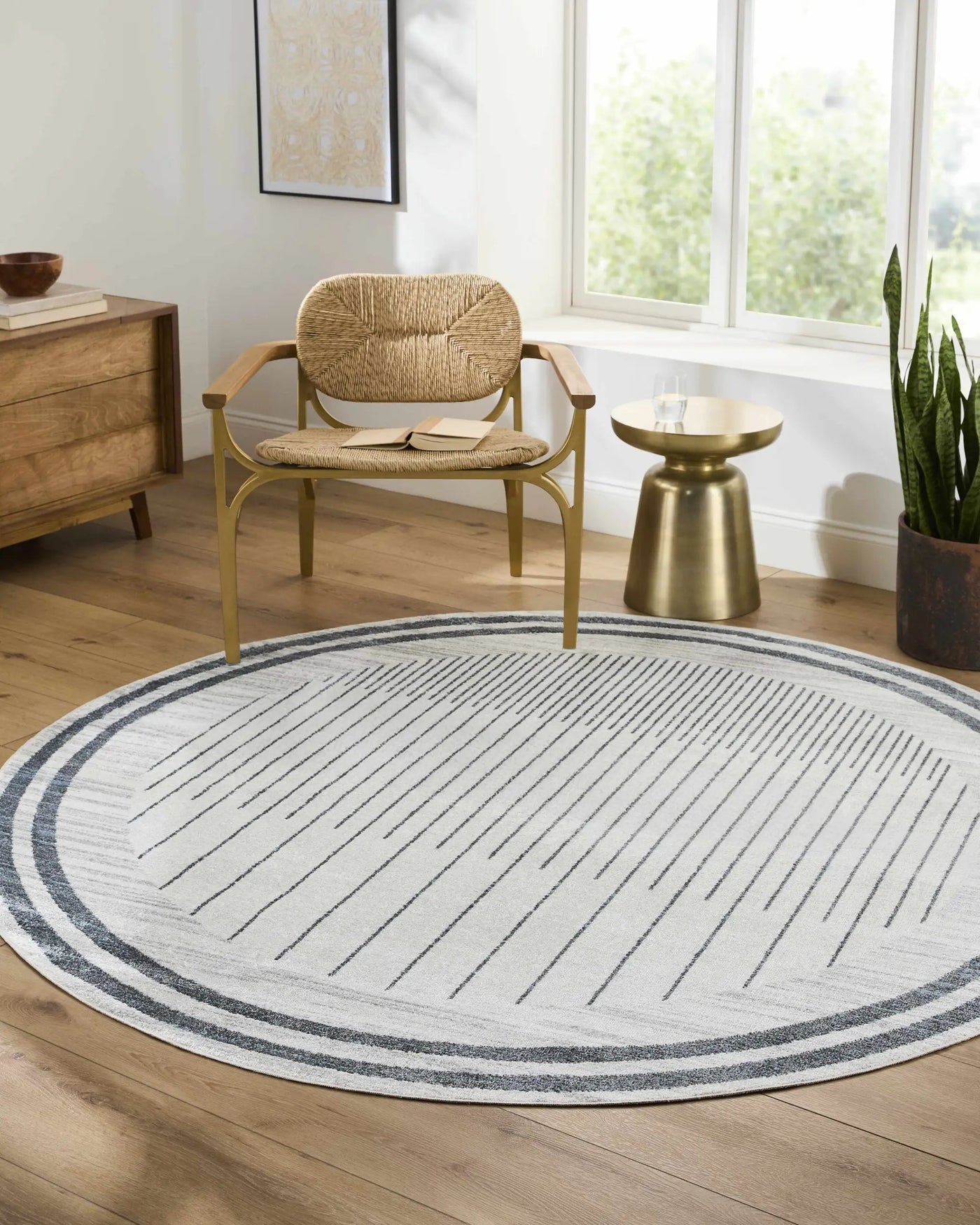Thad Medium Gray Washable Area Rug by Boutique Rugs