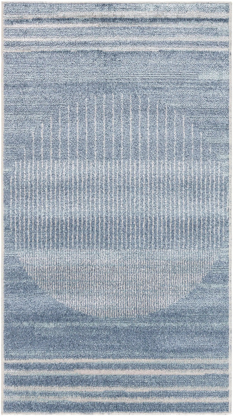 Thad Blue Washable Area Rug - Clearance by Boutique Rugs