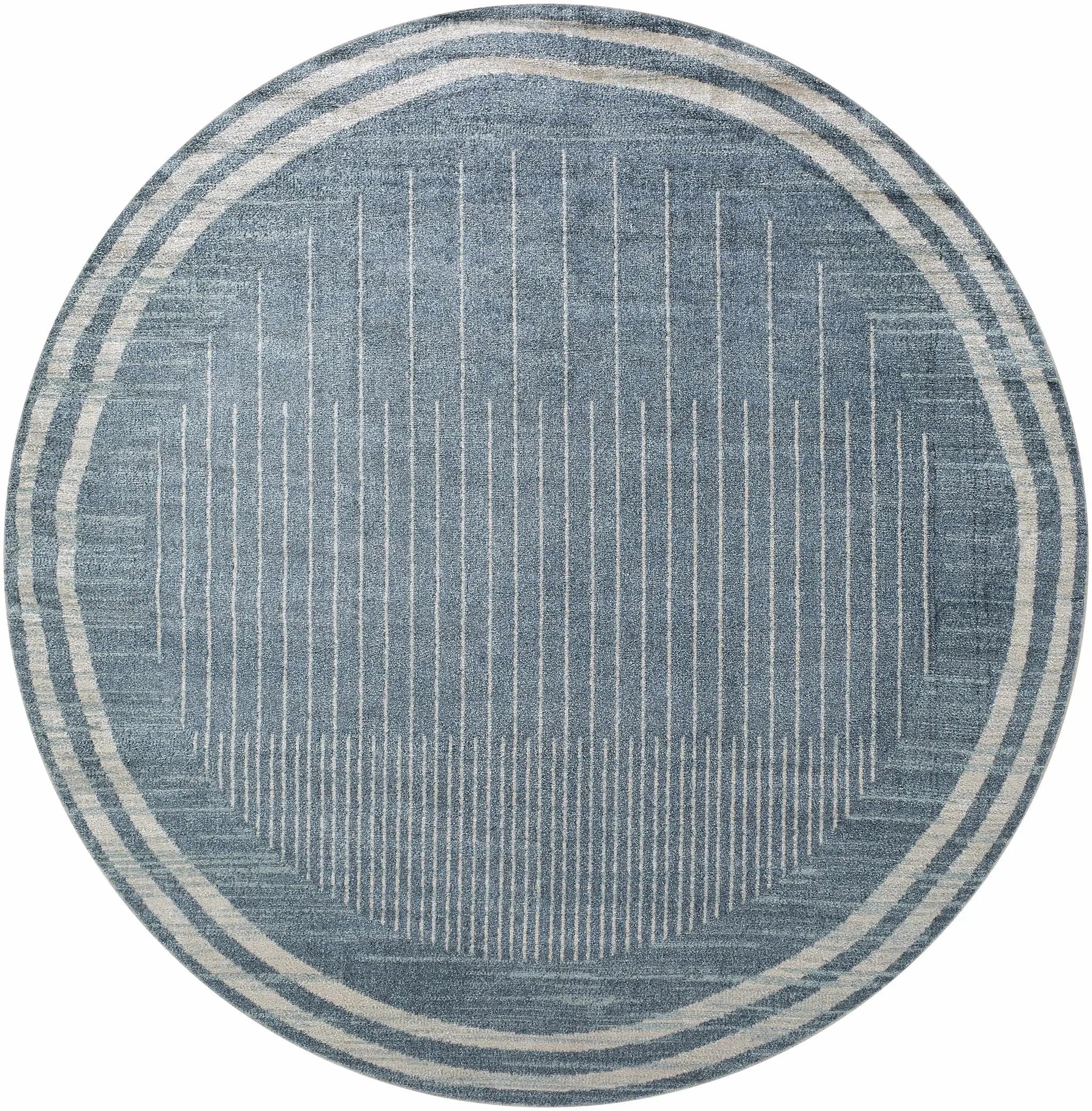 Thad Blue Washable Area Rug - Clearance by Boutique Rugs