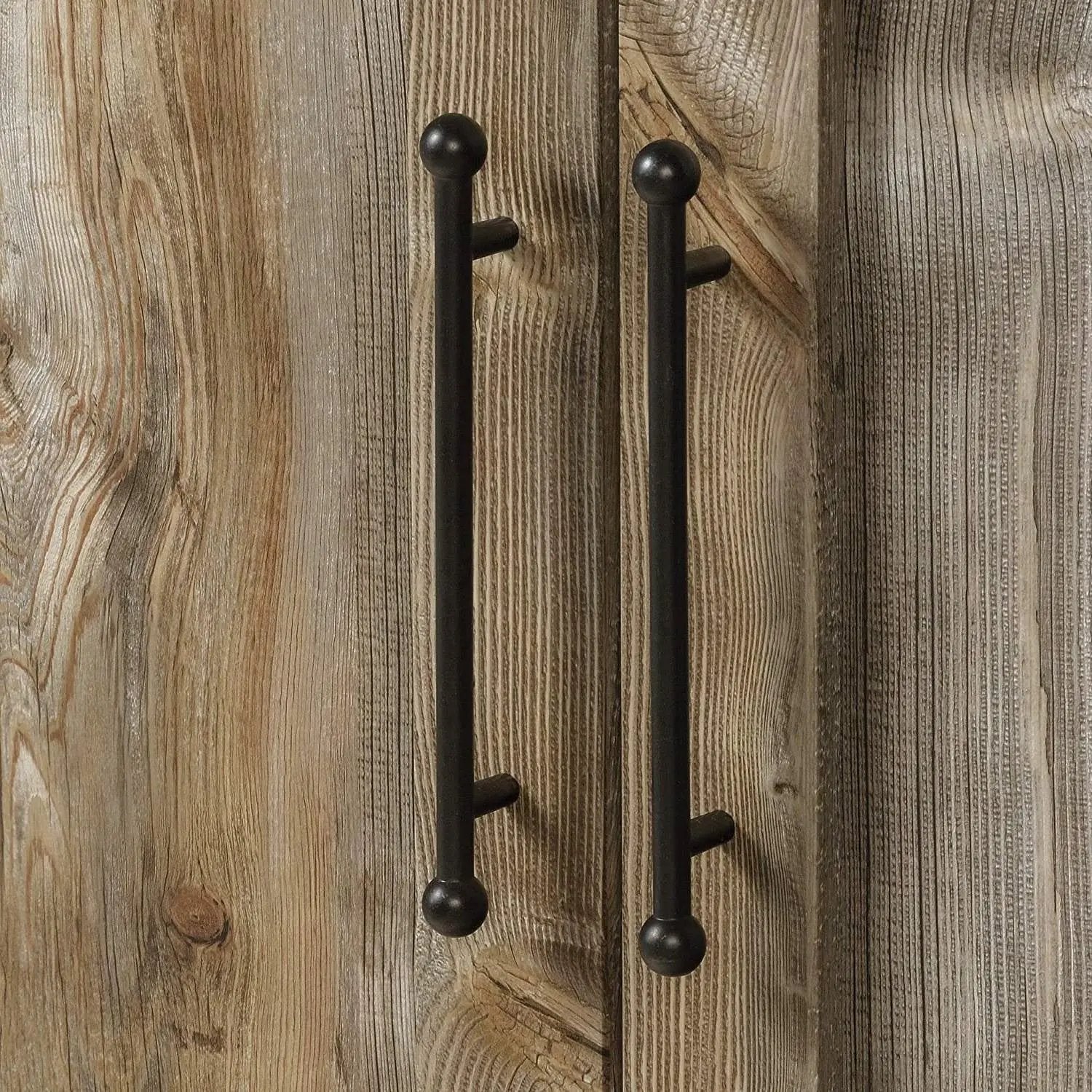 Farmhouse Storage Cabinet Wardrobe Armoire in Rustic Wood Finish by HomePacific