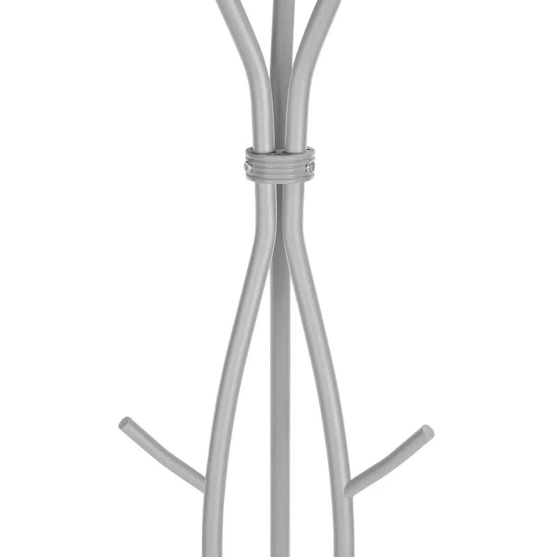 74-inch Freestanding Silver Metal Coat Rack Entryway Hall Tree Umbrella Stand by HomePacific