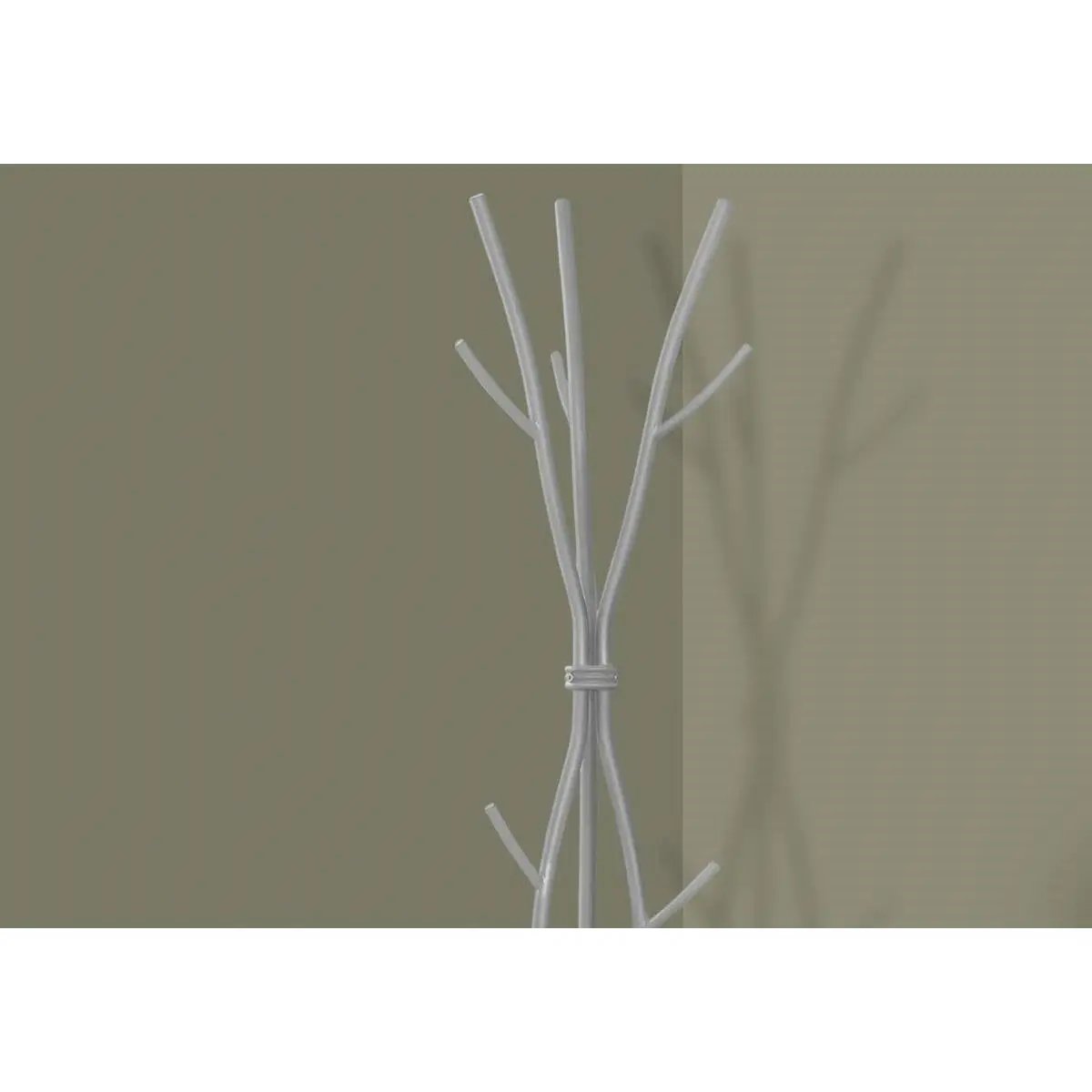 74-inch Freestanding Silver Metal Coat Rack Entryway Hall Tree Umbrella Stand by HomePacific