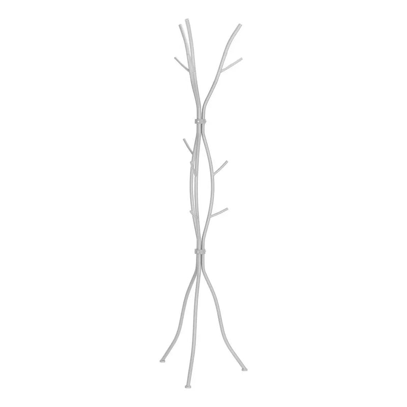 74-inch Freestanding Silver Metal Coat Rack Entryway Hall Tree Umbrella Stand by HomePacific