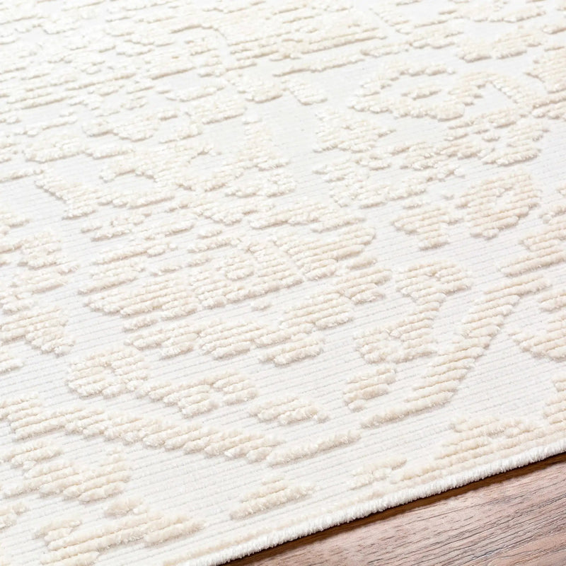 Beren Cream Washable Area Rug - Clearance by Boutique Rugs