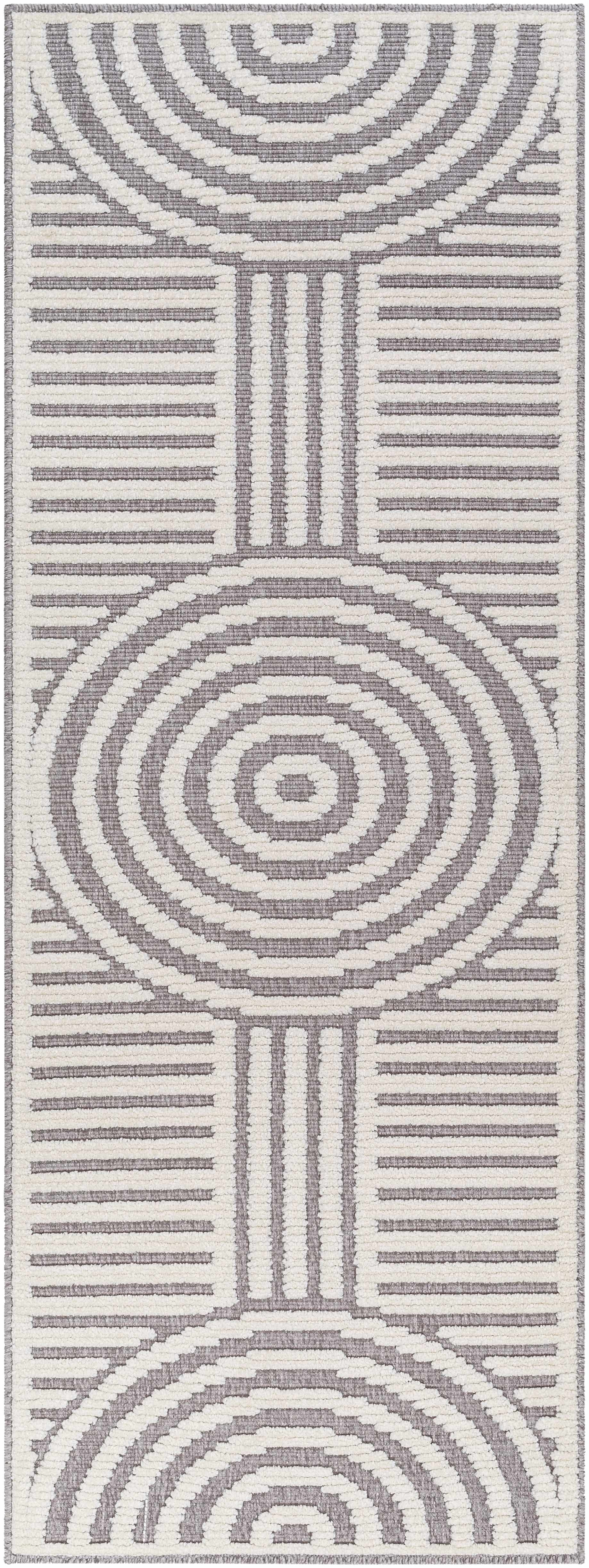 Deron Gray Rainbow Washable Rug by Boutique Rugs