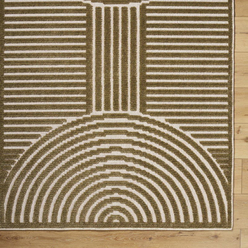 Deron Khaki Washable Area Rug by Boutique Rugs