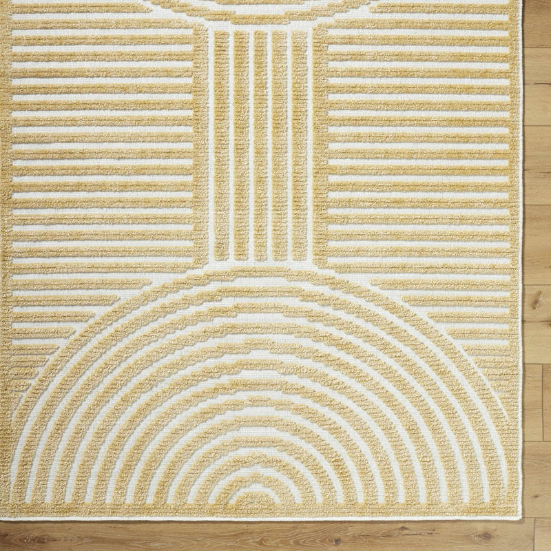 Deron Mustard Washable Area Rug by Boutique Rugs