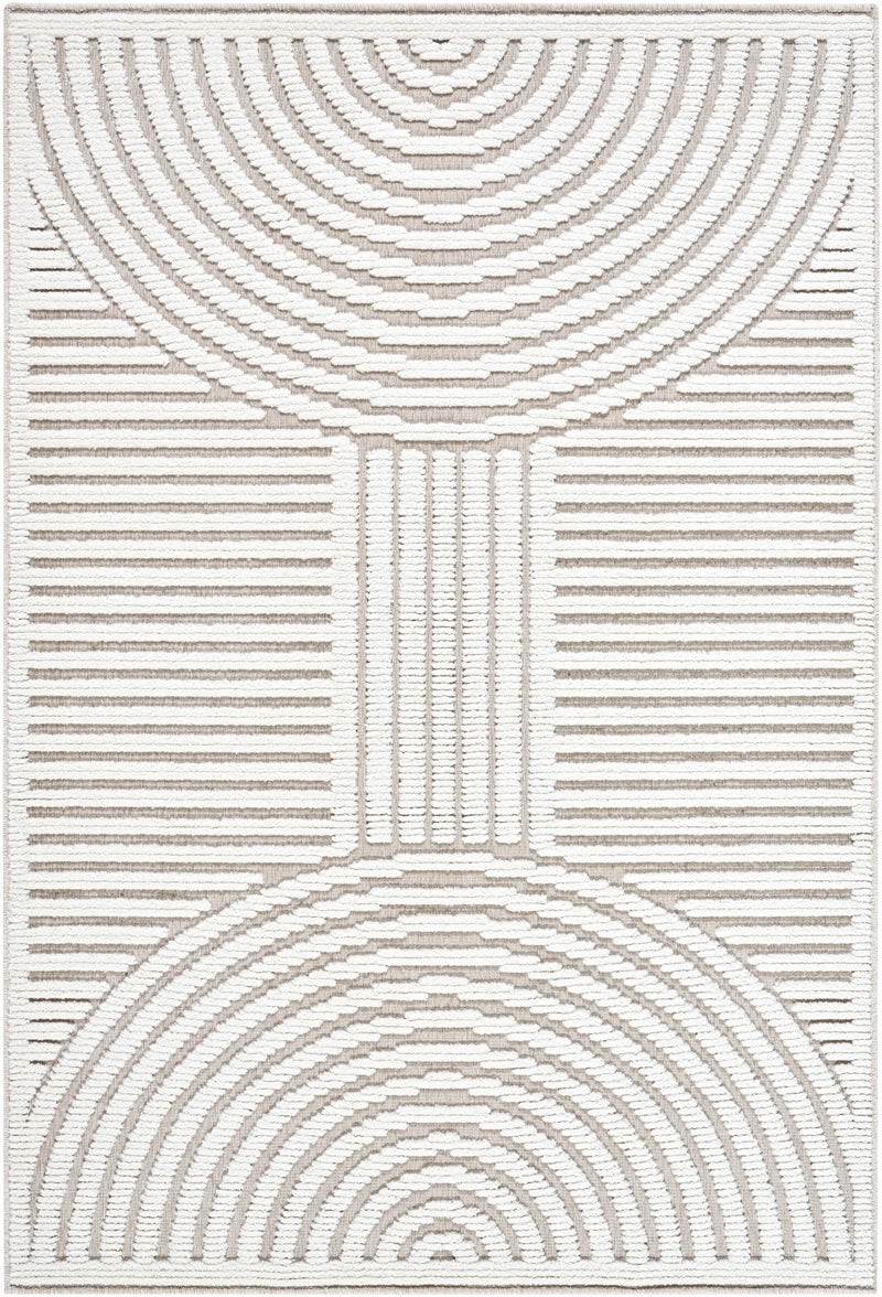 Deron Ivory 3D Rainbow Washable Rug by Boutique Rugs