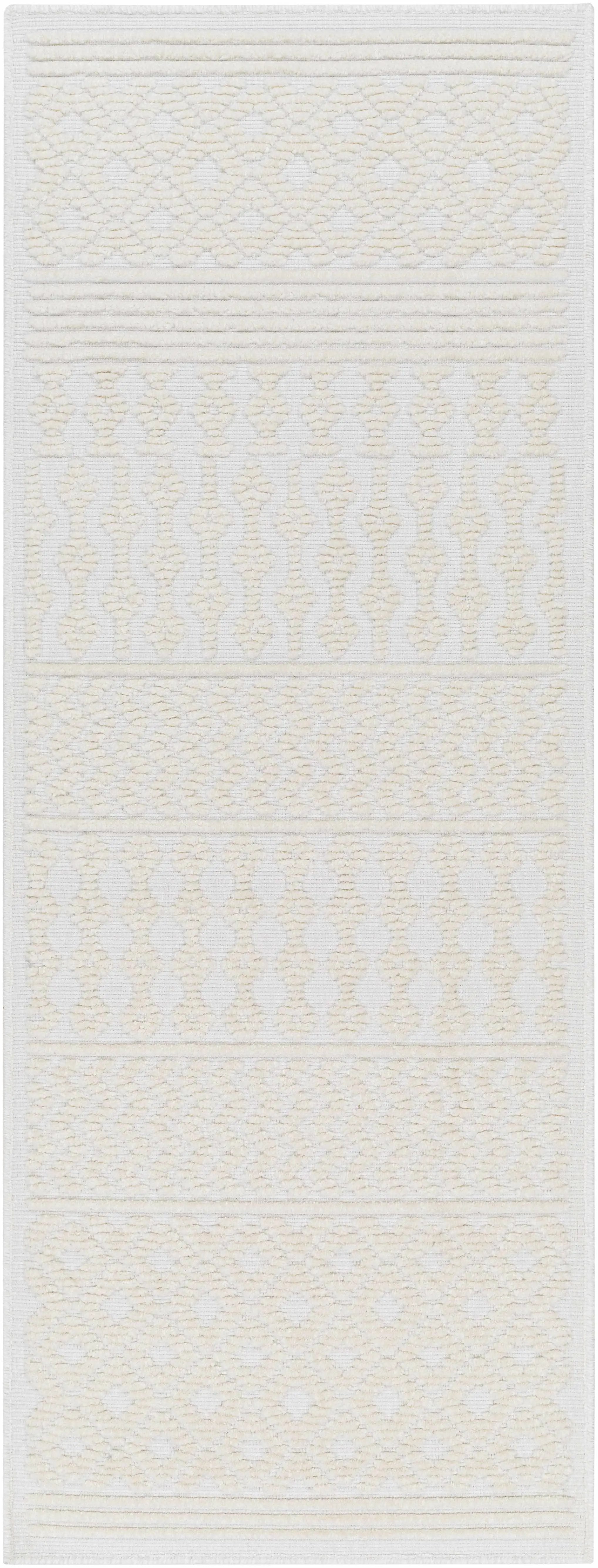 Drago White Washable Area Rug by Boutique Rugs