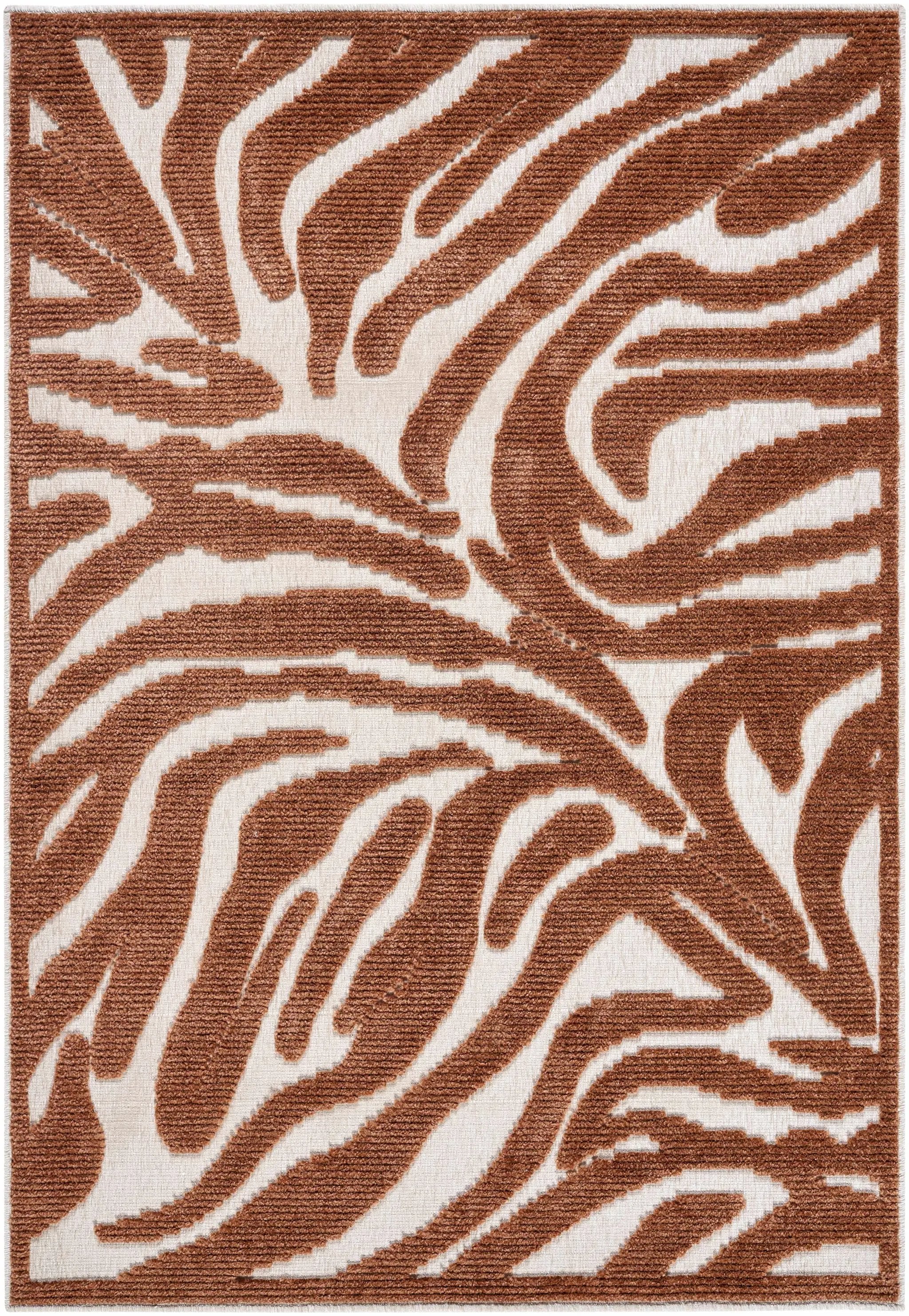 Keto Brown Washable Area Rug by Boutique Rugs