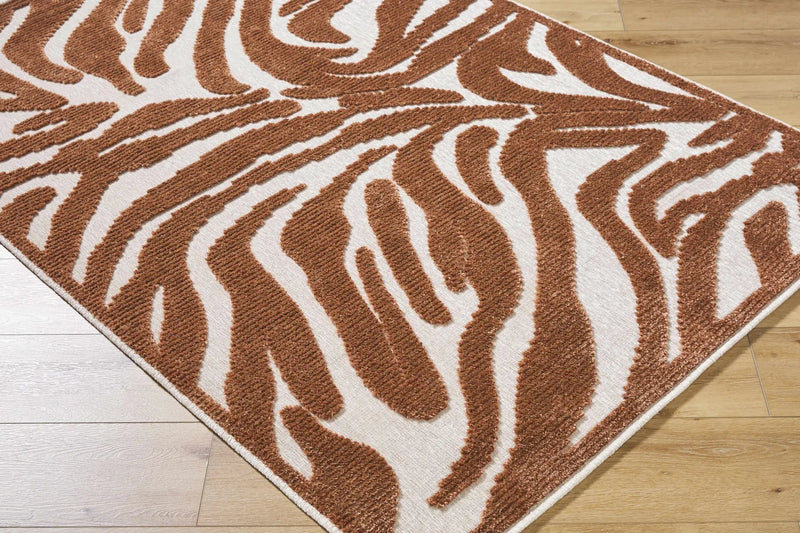 Keto Brown Washable Area Rug by Boutique Rugs