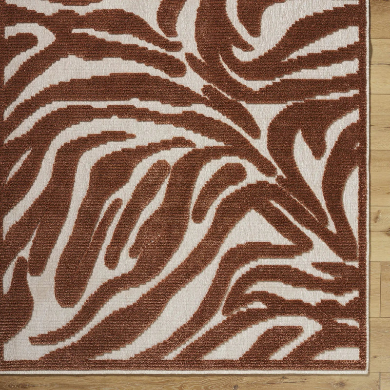 Keto Brown Washable Area Rug by Boutique Rugs