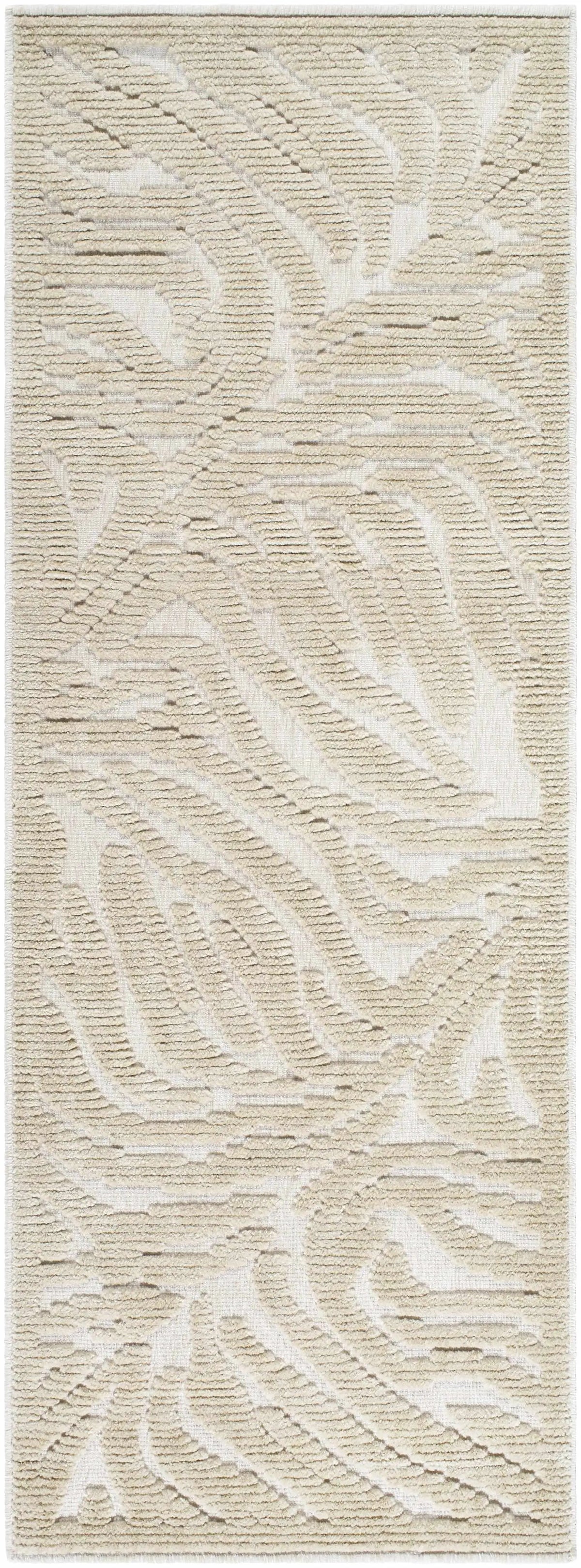 Keto Beige Washable Area Rug