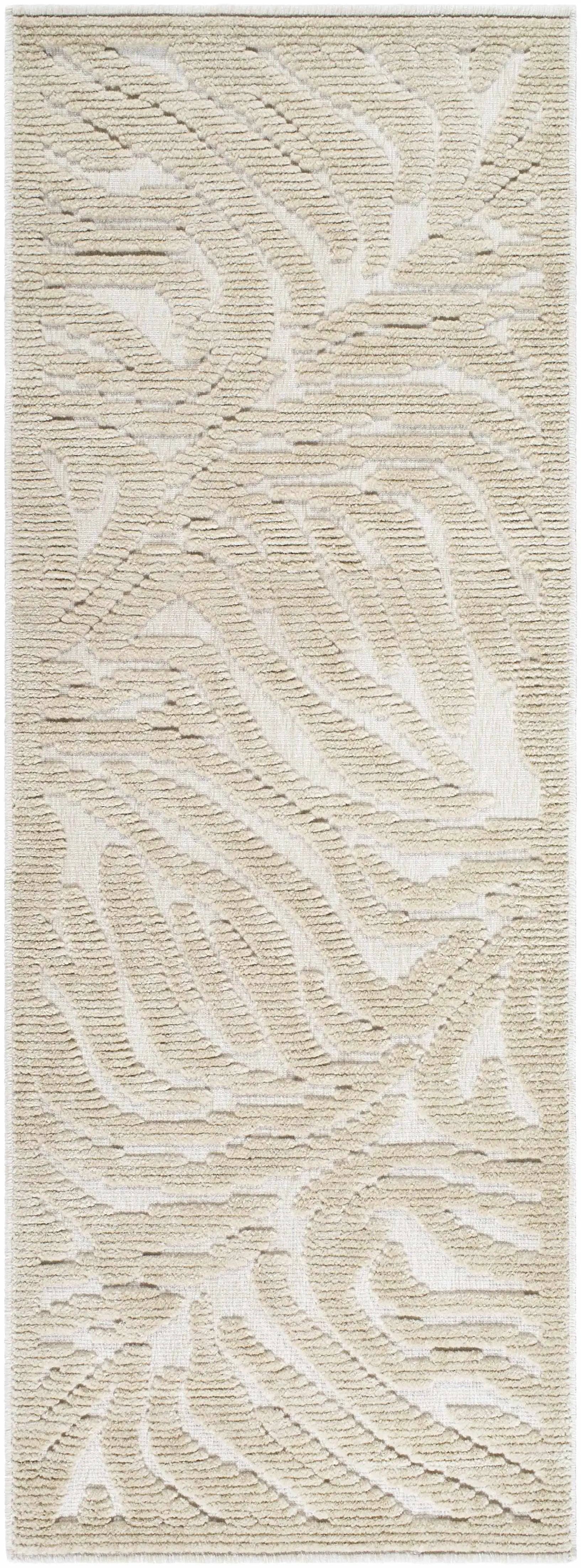 Keto Beige Washable Area Rug by Boutique Rugs