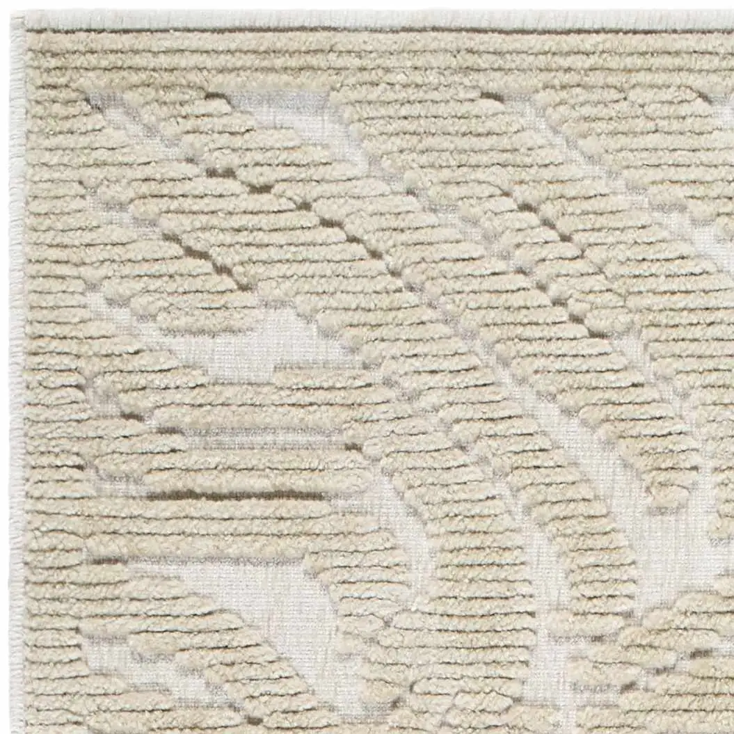 Keto Beige Washable Area Rug by Boutique Rugs