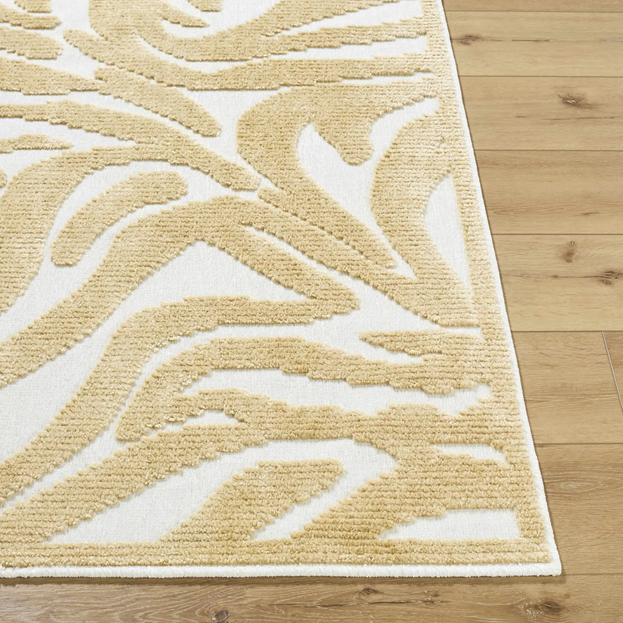 Keto White Washable Area Rug by Boutique Rugs