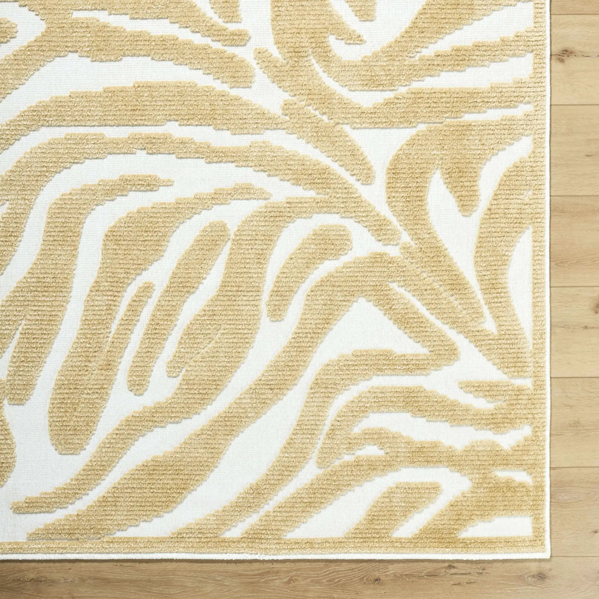 Keto White Washable Area Rug by Boutique Rugs