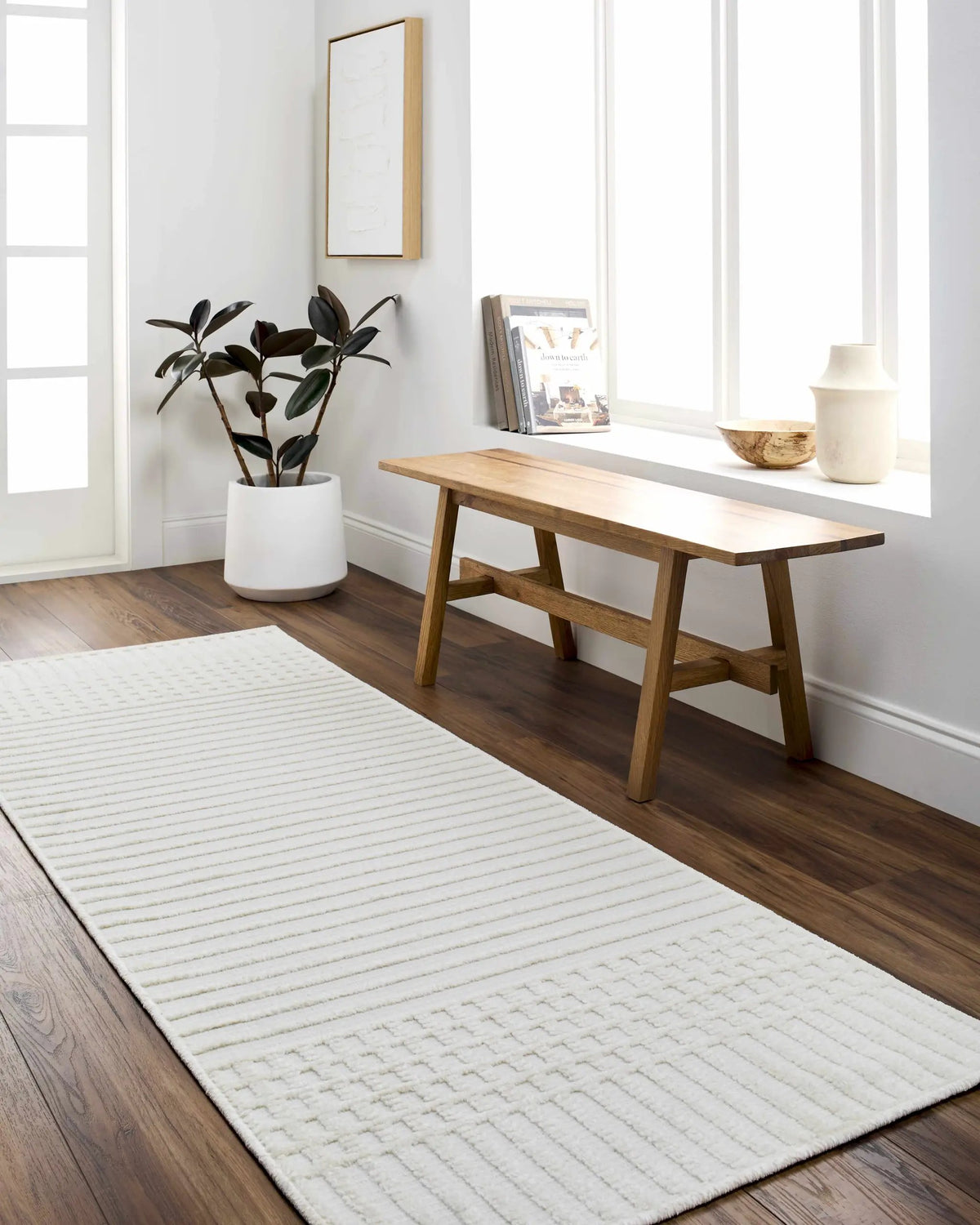 Rhun Washable Area Rug, installed in a room 6