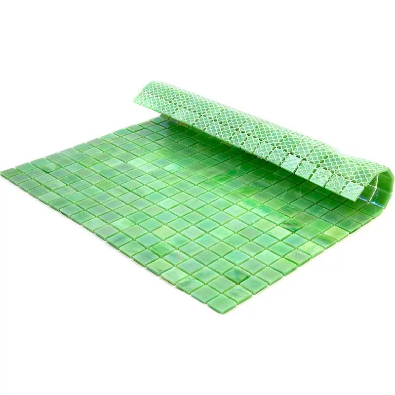 British Racing Green 12x12 Glossy Uniform Square Glass Mosaic Tile (20 pack, 18.69 sq ft/case) by Apollo Tile
