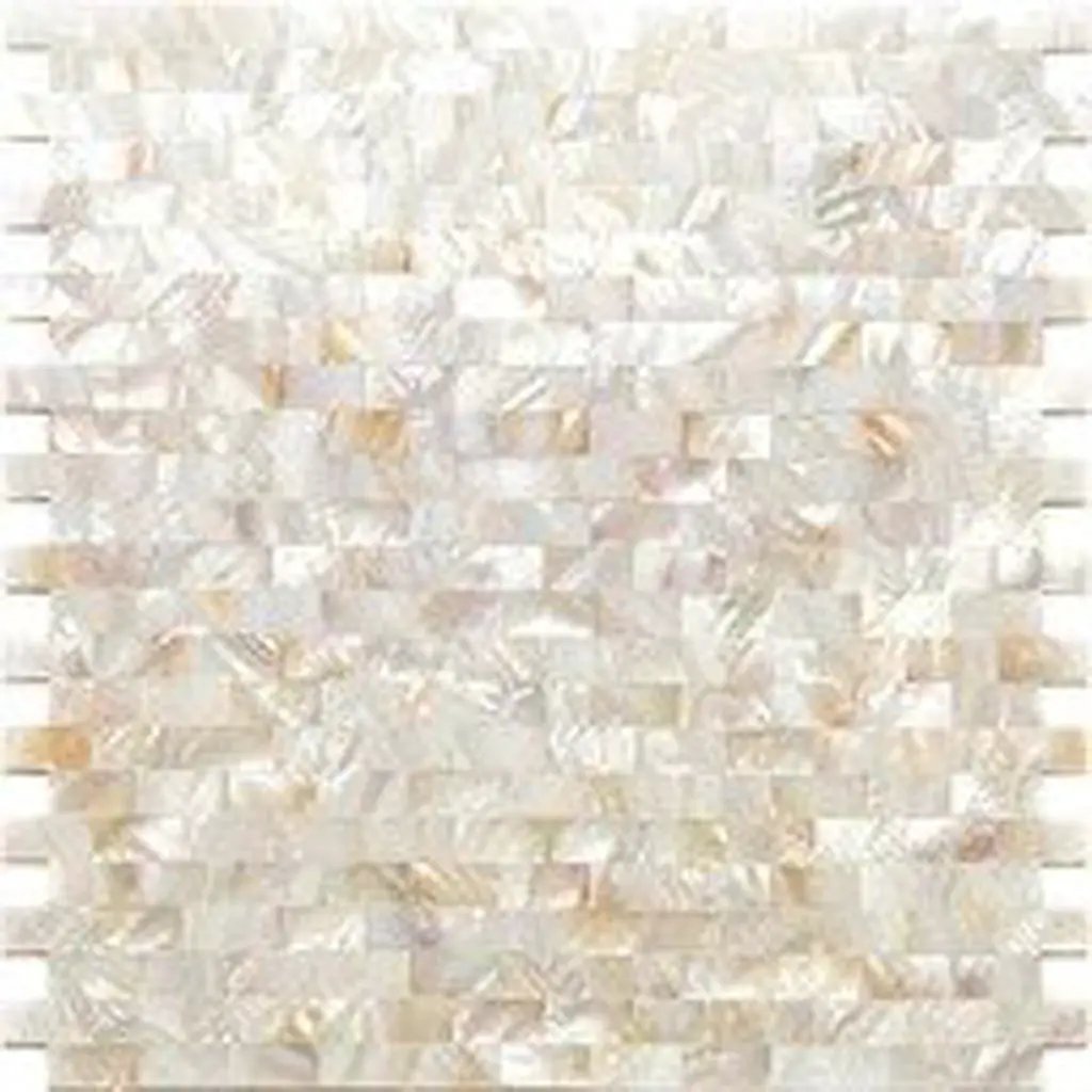 Shell White 11x12 Polished Brick Shell Mother of Pearl Mosaic Tile (20 pack, 18.52 sq ft/case) by Apollo Tile